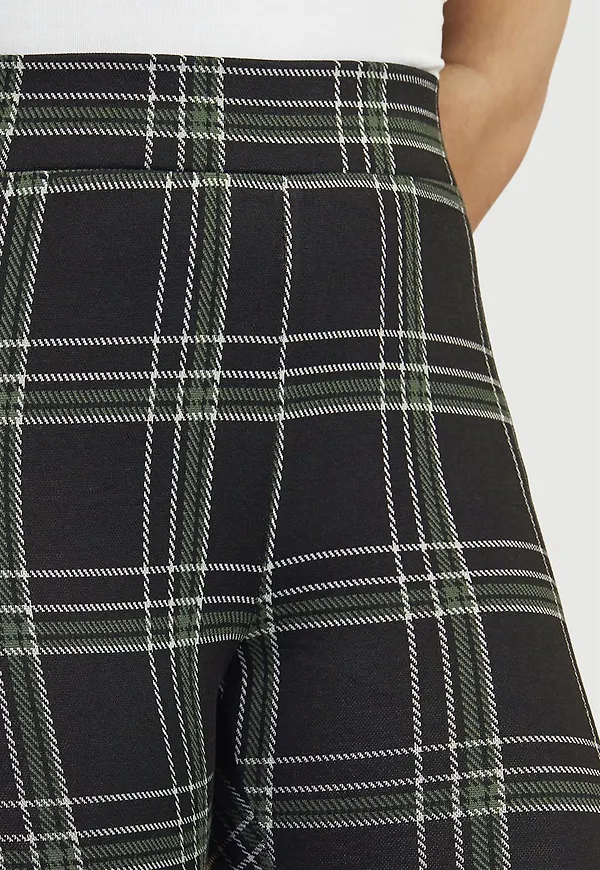 Rutiga leggings i jacquard
