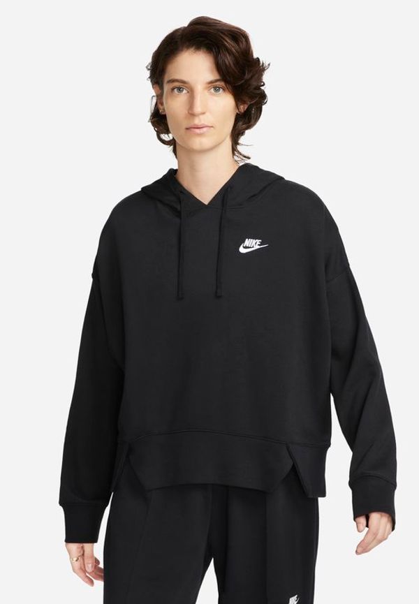 Rymlig huvtröja Nike Sportswear Club Fleece för kvinnor - Svart