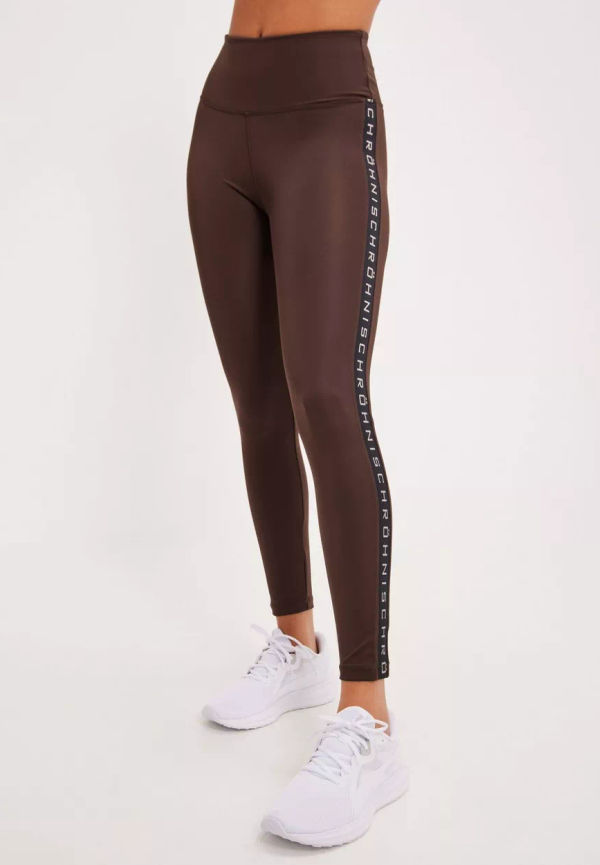 Röhnisch - Träningstights - Coffee - Kay High Waist Tights - Träningskläder - Training Tights