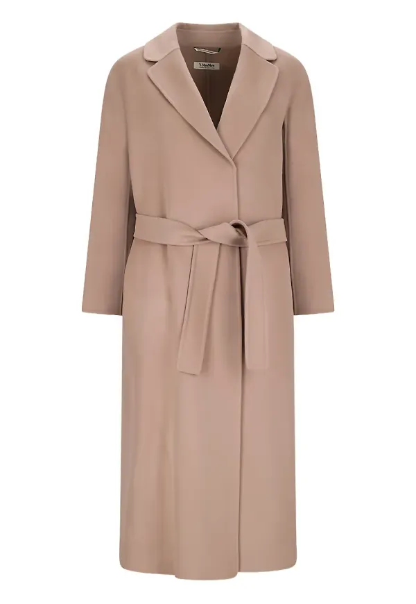 'S Max Mara kappa med bälte - Neutral
