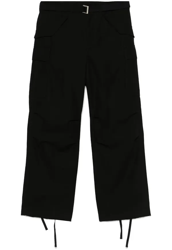 sacai cargobyxor med bälte - Svart