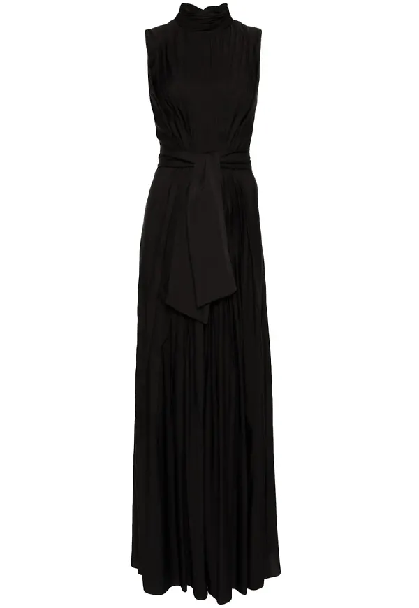 Saiid Kobeisy jumpsuit i satin - Svart