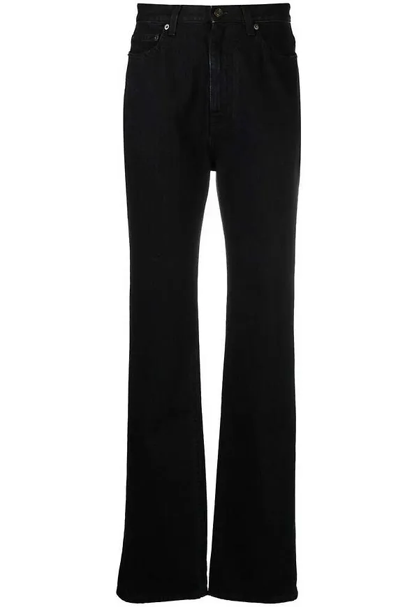 Saint Laurent 90;; Highwaist Jeans Svart, Dam
