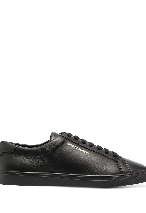 Saint Laurent Andy låga sneakers - Svart
