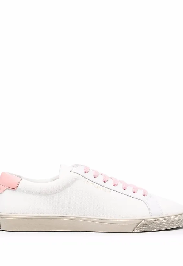 Saint Laurent Andy låga sneakers - Vit