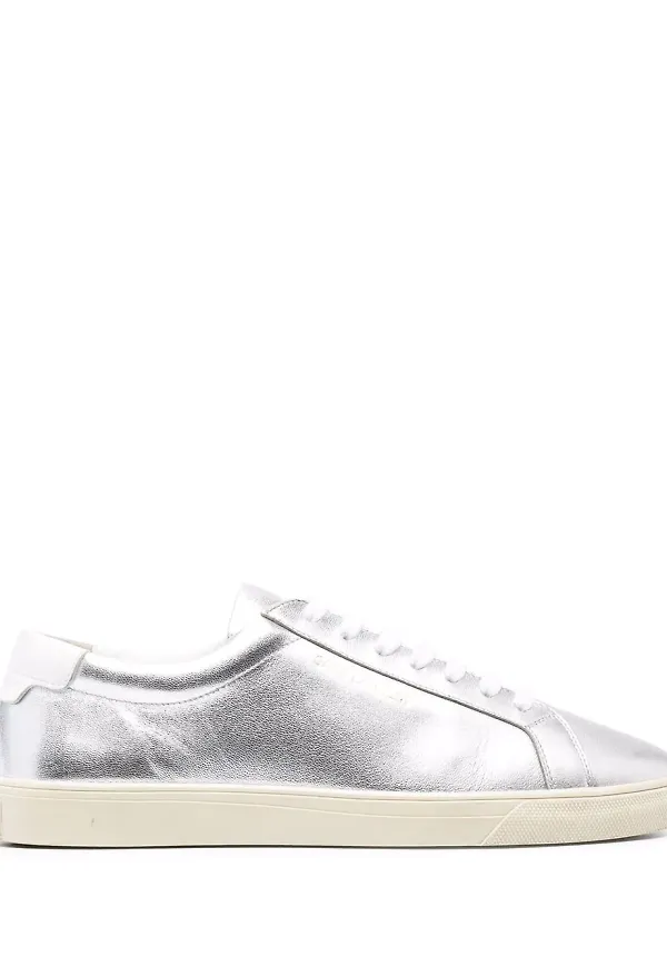 Saint Laurent Andy sneakers - Silverfärgad