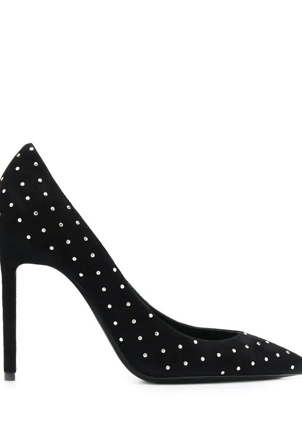 Saint Laurent Anja nitprydda pumps - Svart
