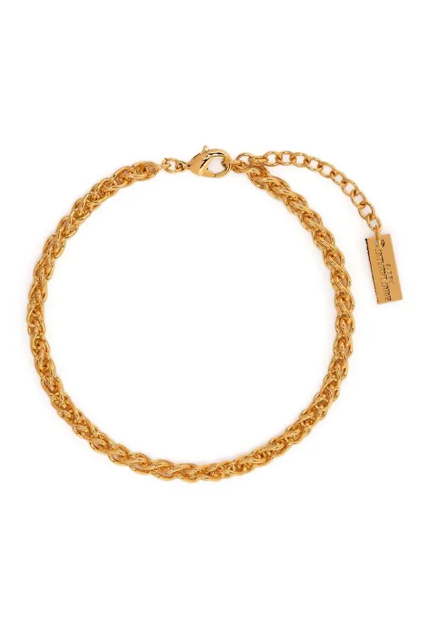 Saint Laurent armband med logotypberlock - Guldfärgad