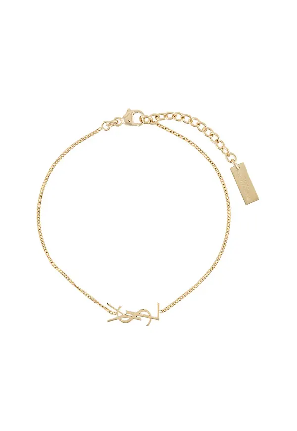 Saint Laurent armband med monogram - Guldfärgad