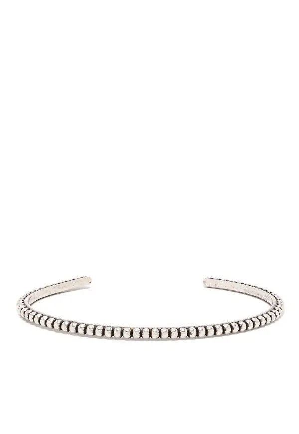 Saint Laurent armband med pärldetalj - Silverfärgad
