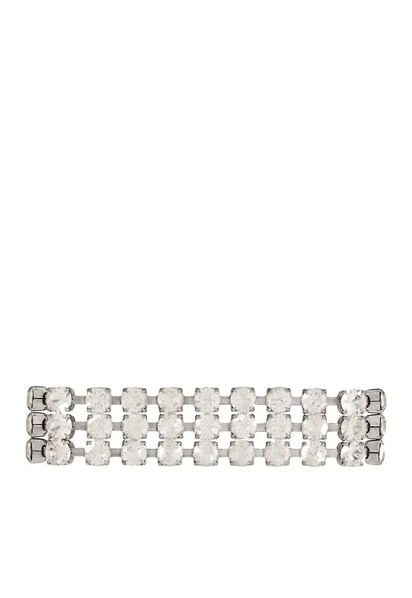 Saint Laurent armband med strass - Silverfärgad