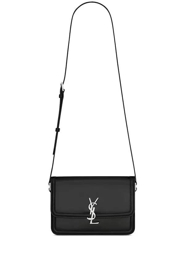 Saint Laurent axelremsväska med monogram - Svart