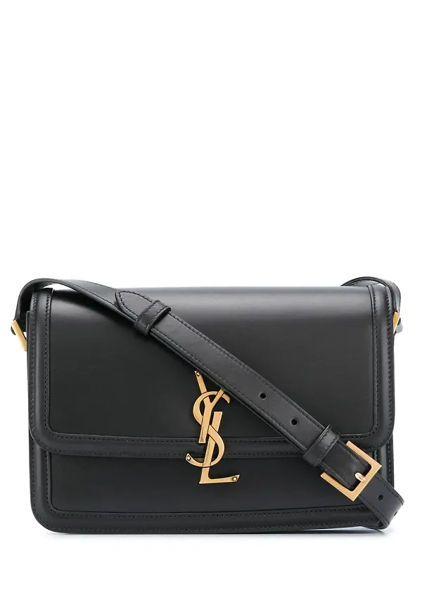 Saint Laurent axelväska med monogram - Svart