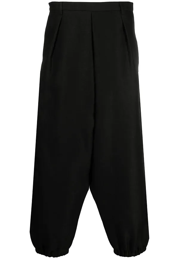 Saint Laurent beskurna byxor - Svart