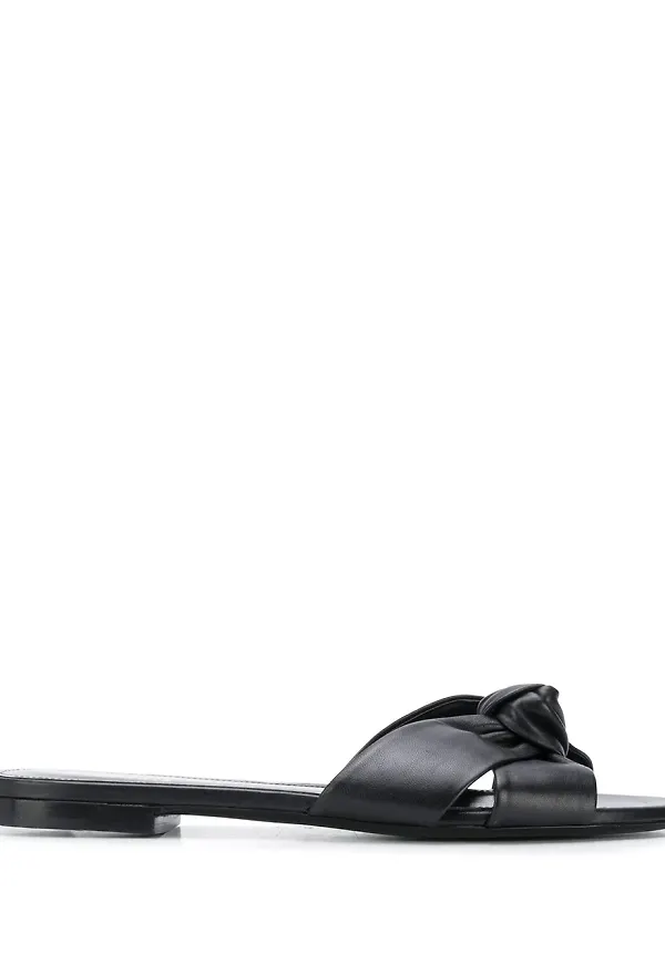Saint Laurent Biana slip-onsandaler - Svart