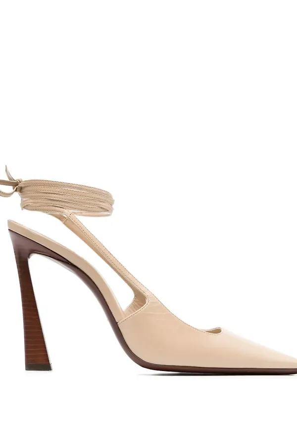 Saint Laurent Blade slingback-pumps - Neutral