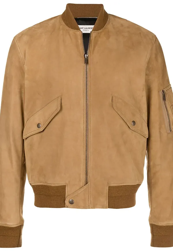 Saint Laurent bomberjacka - Neutral