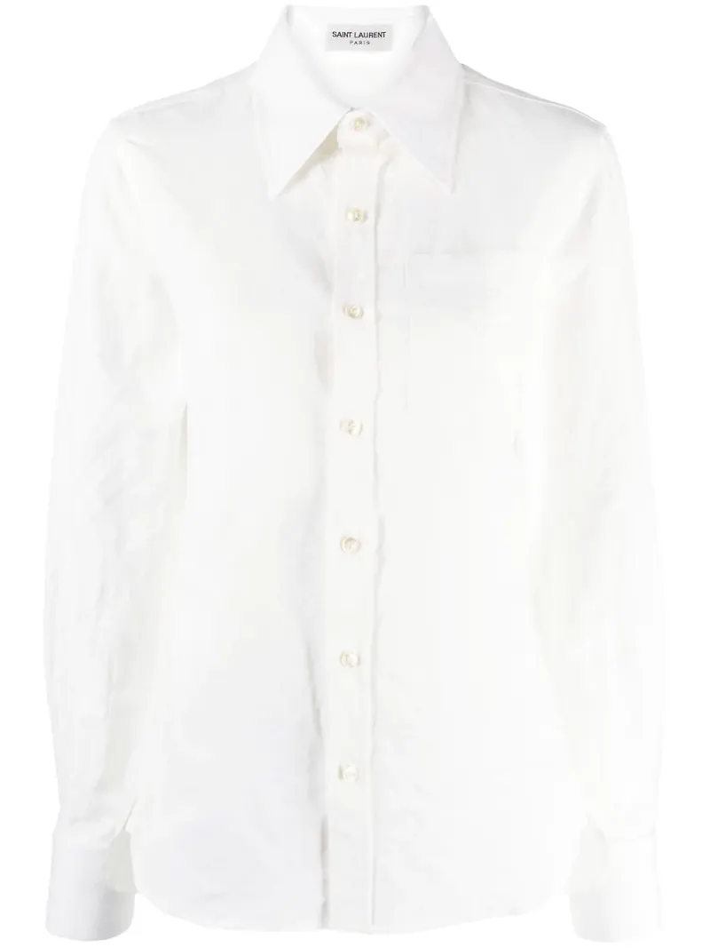 Saint Laurent bomullslinne - Vit