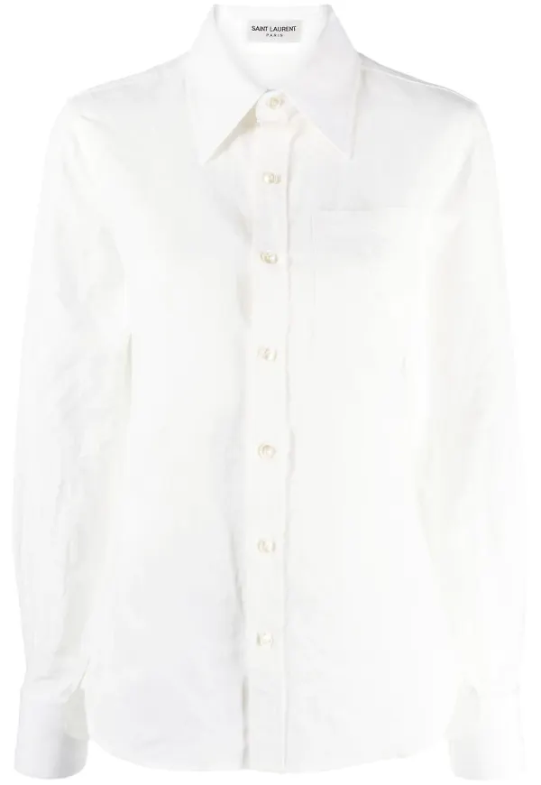 Saint Laurent bomullslinne - Vit
