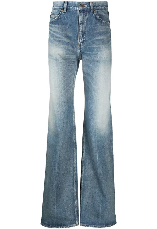 Saint Laurent bootcut-jeans - Blå