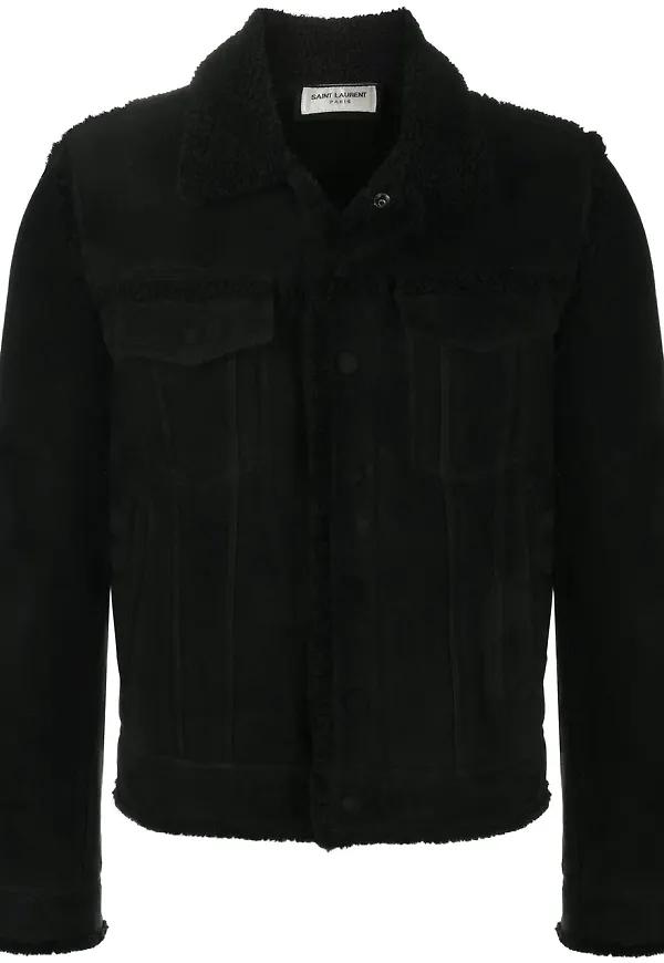 Saint Laurent Boyfriend inpassad jacka - Svart