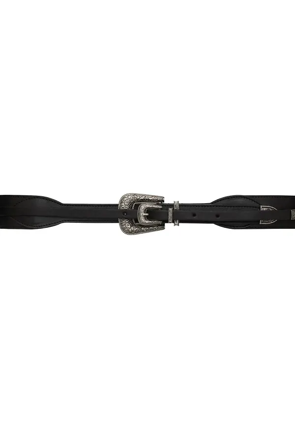 Saint Laurent bälte med spänne - Svart
