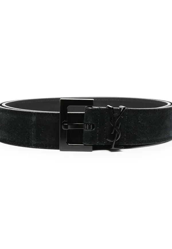 Saint Laurent bälte med spänne - Svart