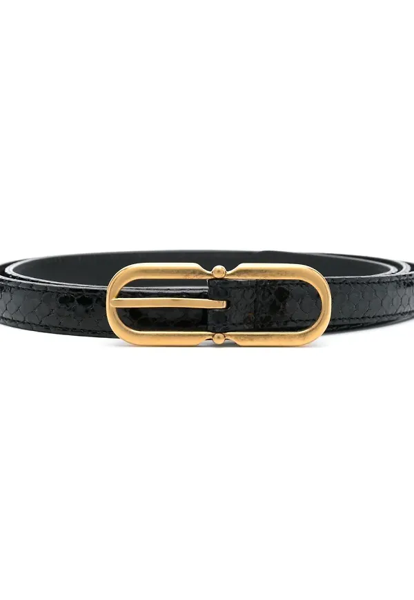 Saint Laurent bälte med spänne - Svart