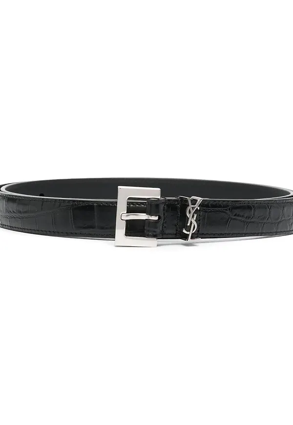 Saint Laurent bälte med spänne - Svart