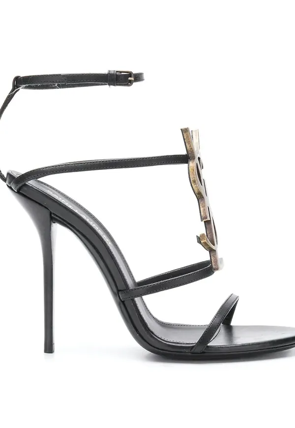 Saint Laurent Cassandra 110 sandaler - Svart