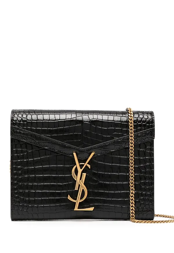 Saint Laurent Cassandra kedjeplånbok - Svart