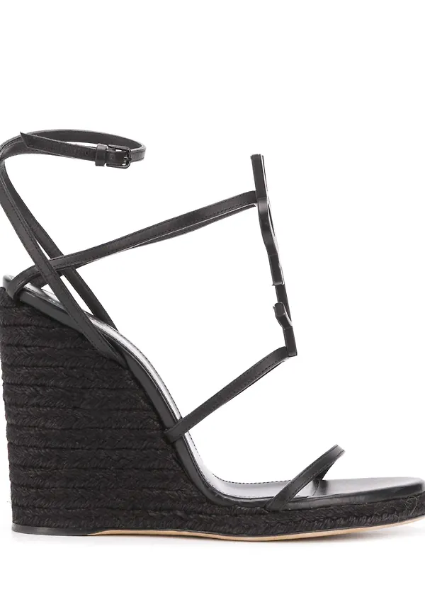 Saint Laurent Cassandra sandaler - Svart