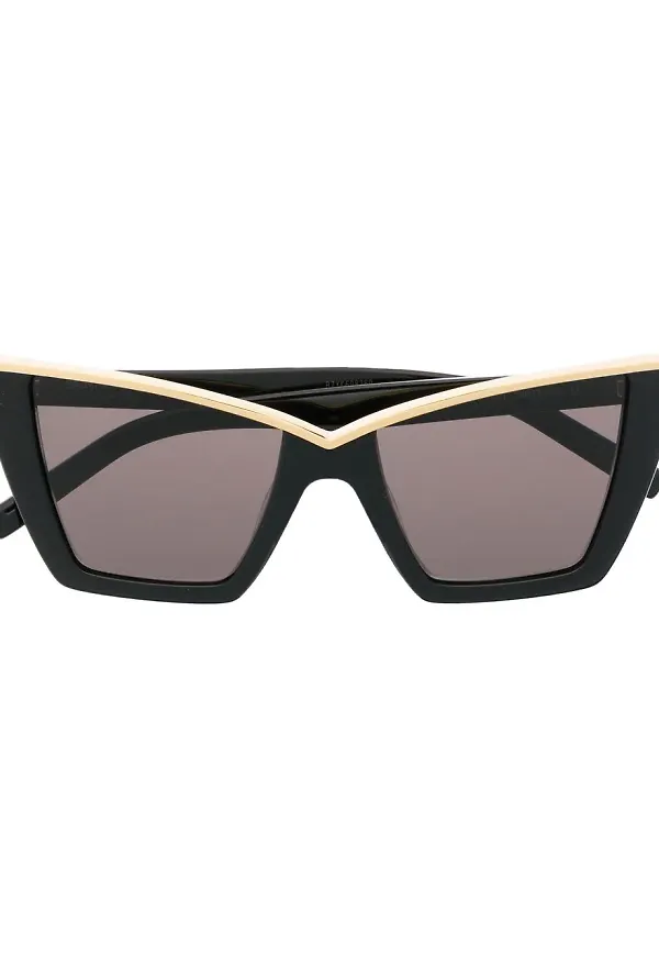 Saint Laurent cat eye-solglasögon - Svart