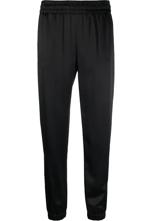 Saint Laurent croppade sweatpants - Svart
