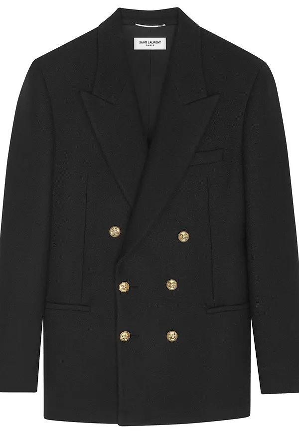 Saint Laurent double-breasted blazer - Svart