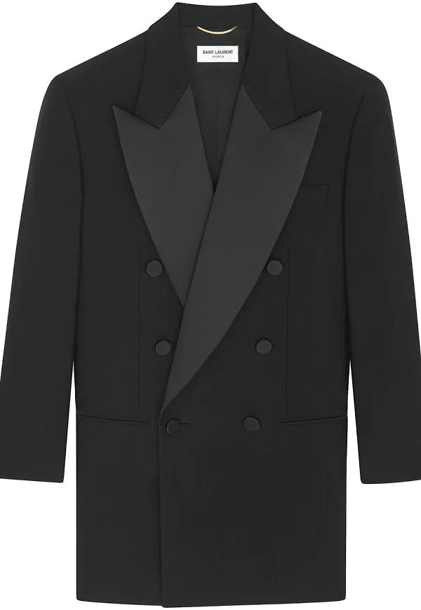 Saint Laurent dubbelknäppt blazer - Svart