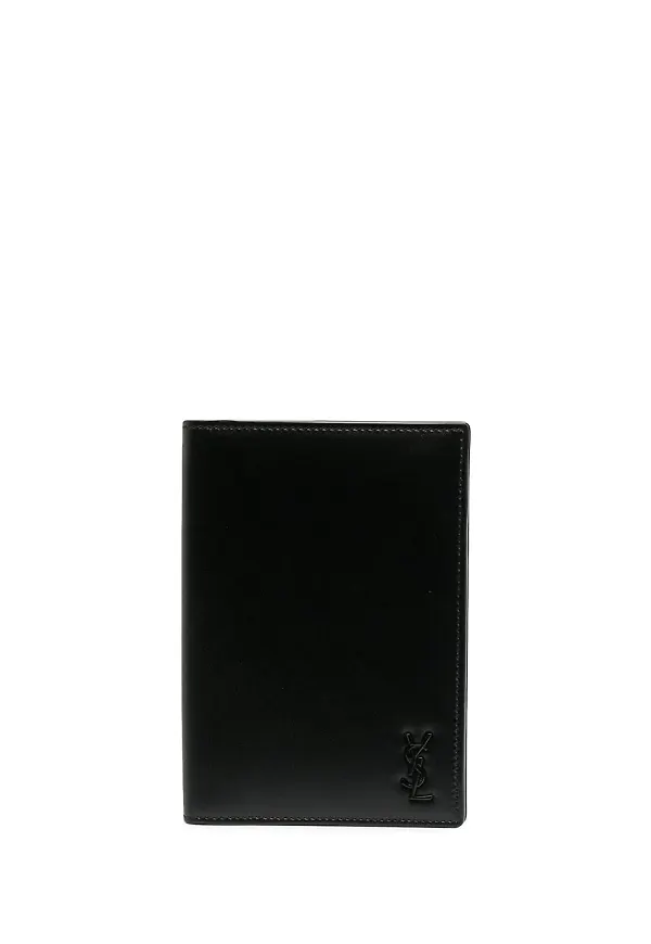 Saint Laurent dubbelvikt plånbok - Svart