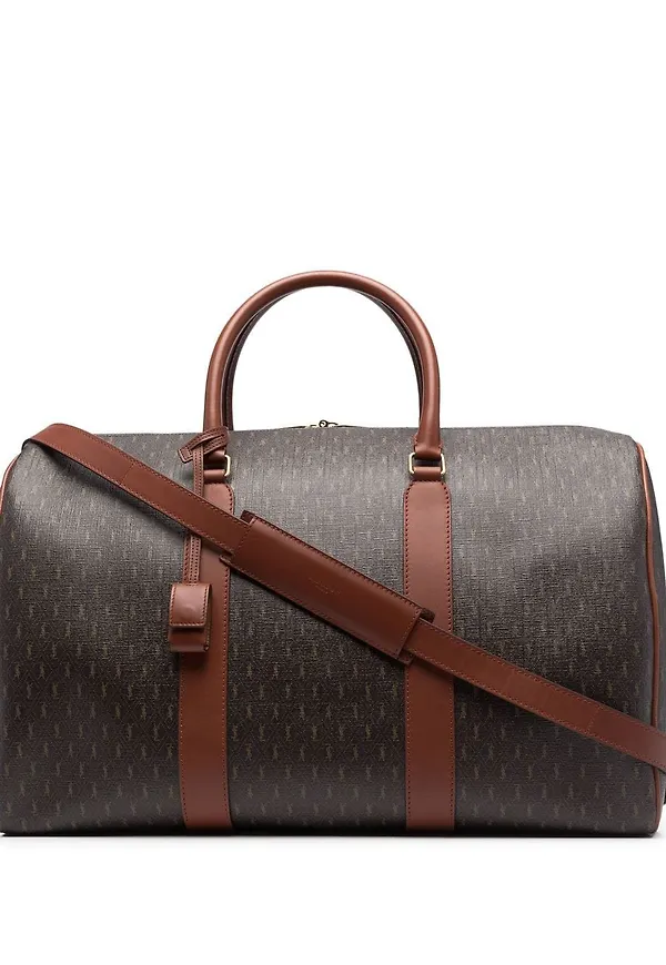Saint Laurent duffelväska med monogram - Brun