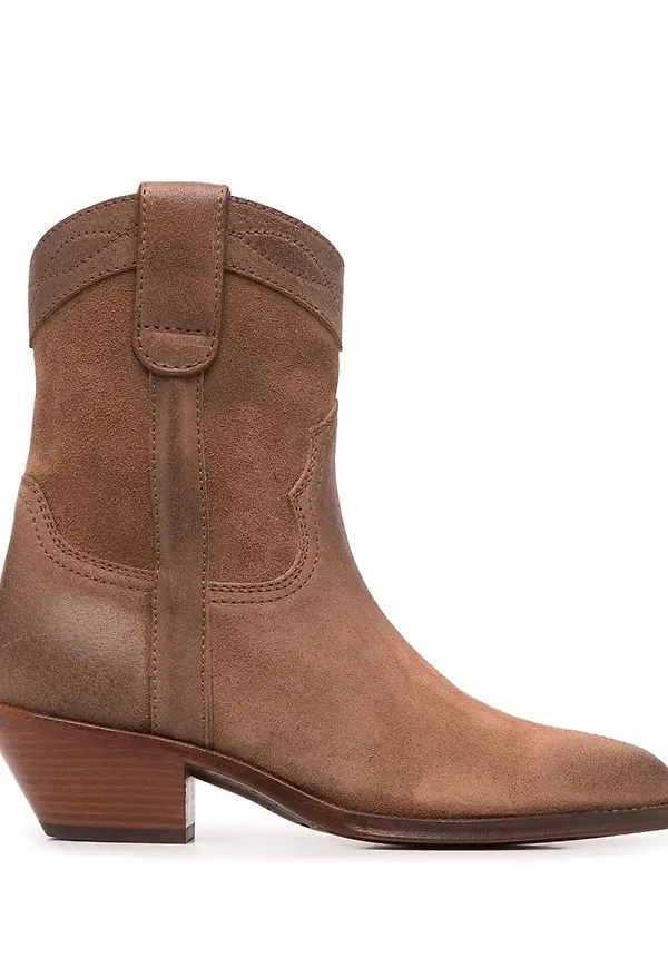 Saint Laurent Eastwood westernstövlar - Brun