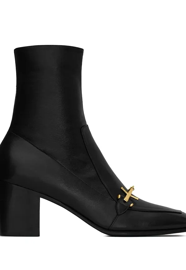 Saint Laurent Elbio 75 stövletter - Svart