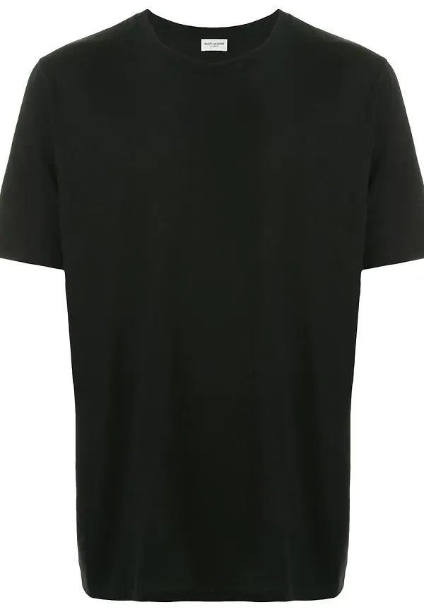 Saint Laurent enfärgad t-shirt - Svart