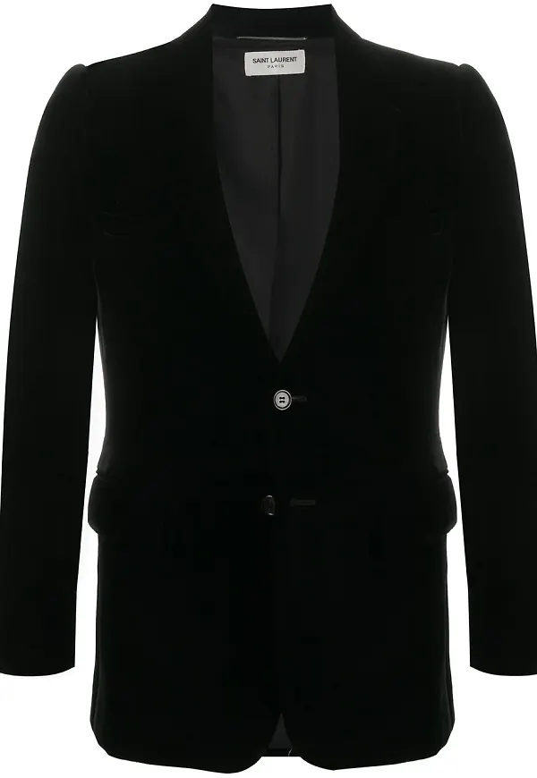 Saint Laurent enkelknäppt blazer - Svart