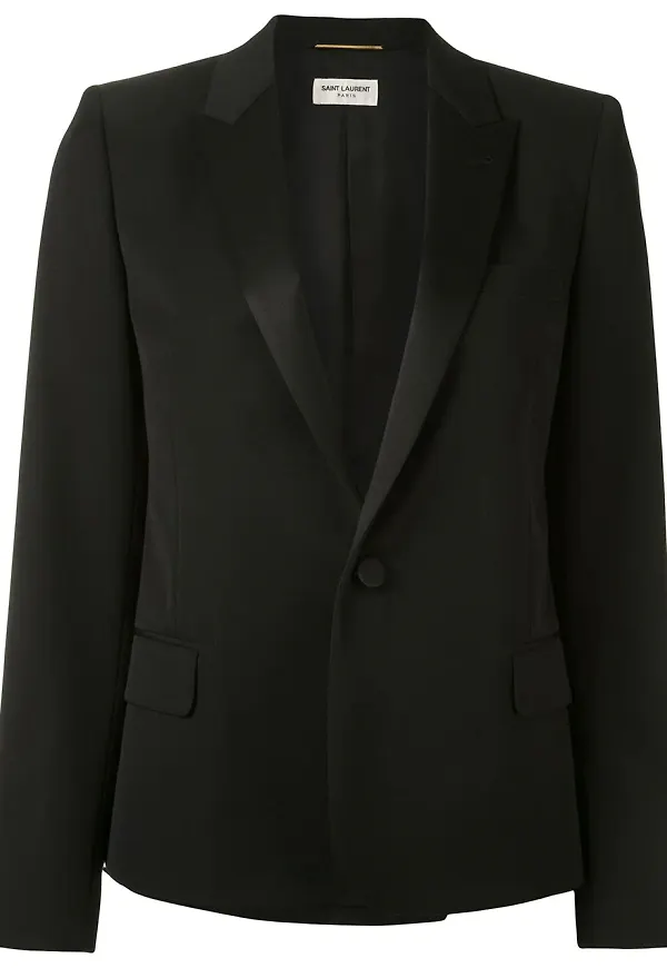 Saint Laurent enkelknäppt blazer - Svart