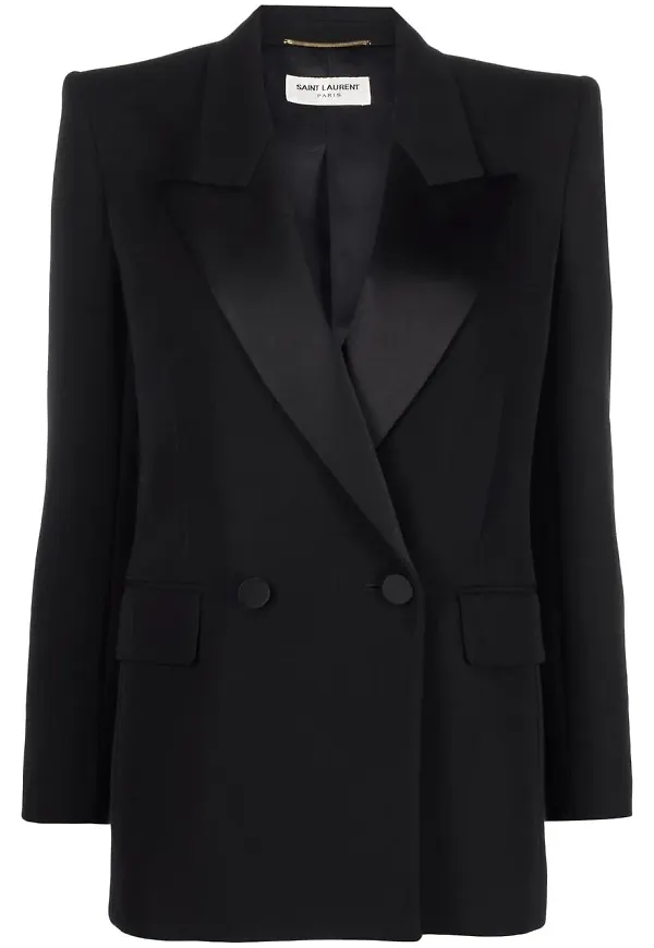 Saint Laurent enkelknäppt blazer - Svart