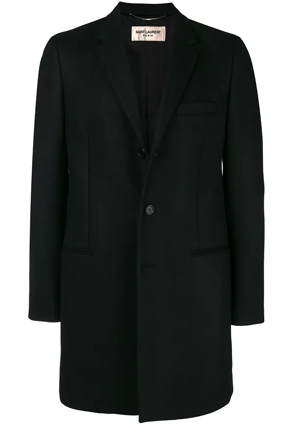 Saint Laurent enkelknäppt rock - Svart