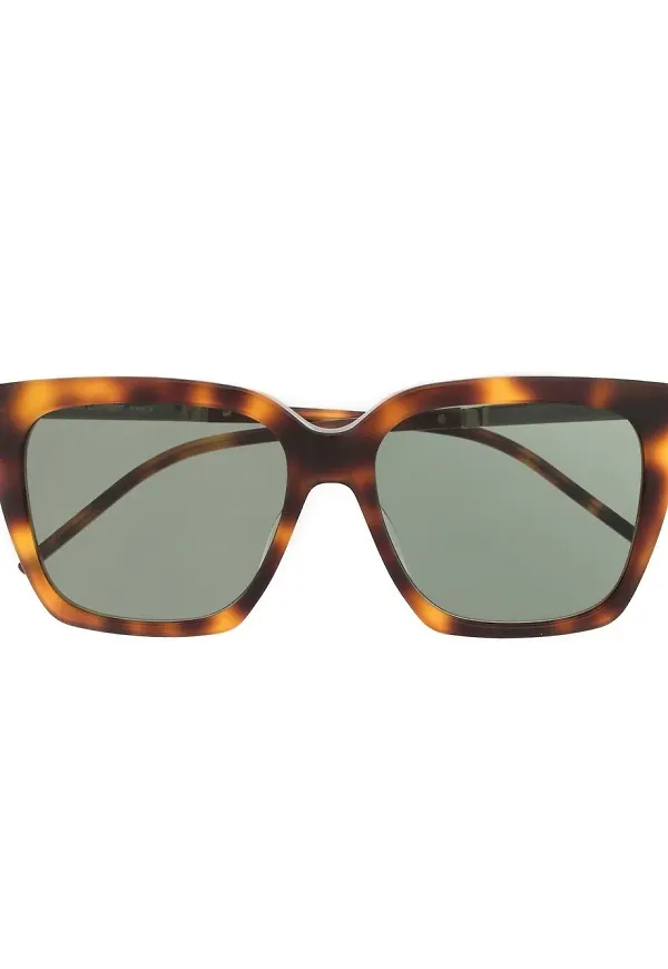 Saint Laurent Eyewear cat eye-solglasögon - Brun