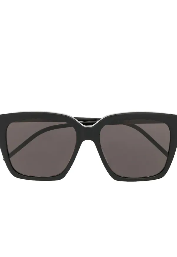 Saint Laurent Eyewear cat eye-solglasögon - Svart