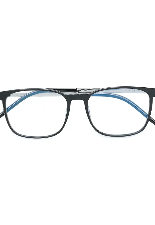 Saint Laurent Eyewear fyrkantiga bågar - Svart