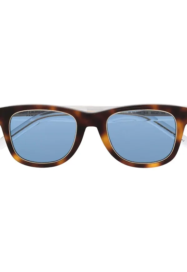 Saint Laurent Eyewear fyrkantiga solglasögon - Brun