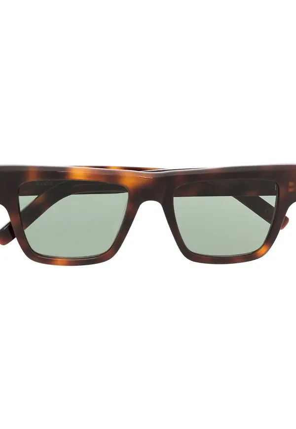 Saint Laurent Eyewear fyrkantiga solglasögon - Brun